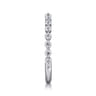Straight Wedding Ring in Platinum with Round Natural Diamond at Gabriel & Co.