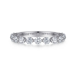 Devinne - Platinum Single Prong Diamond Anniversary Band