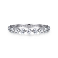 Devinne - Platinum Single Prong Diamond Anniversary Band