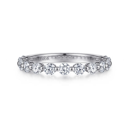 Devinne - Platinum Single Prong Diamond Anniversary Band