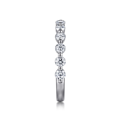Devinne - Platinum Single Prong Diamond Anniversary Band