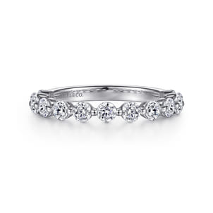 Devinne - Platinum Single Prong Diamond Anniversary Band