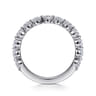 Straight Wedding Ring in Platinum with Round Natural Diamond at Gabriel & Co.