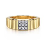 Diamond-Cut---14K-Yellow-Gold-Diamond-and-Diamond-Cut-Texture-Wide-Band-Ring1