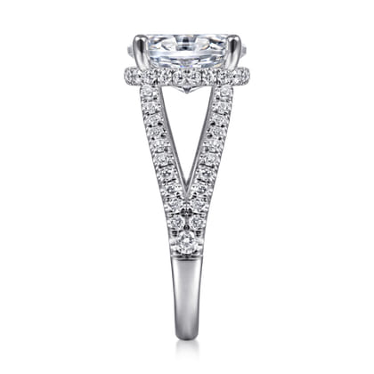 Dominga - 14K White Gold Diamond Engagement Ring