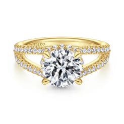 Dominga - 14K Yellow Gold Diamond Engagement Ring