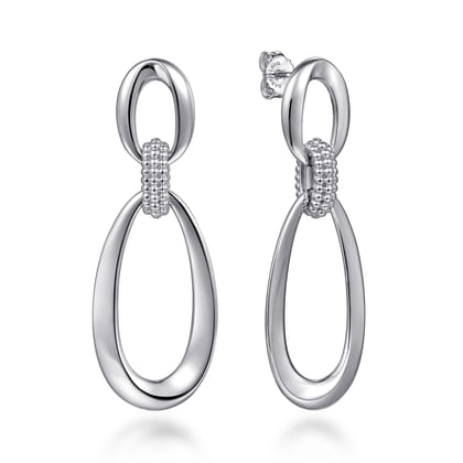 Drop Earrings Stud 925 Sterling Silver Bujukan