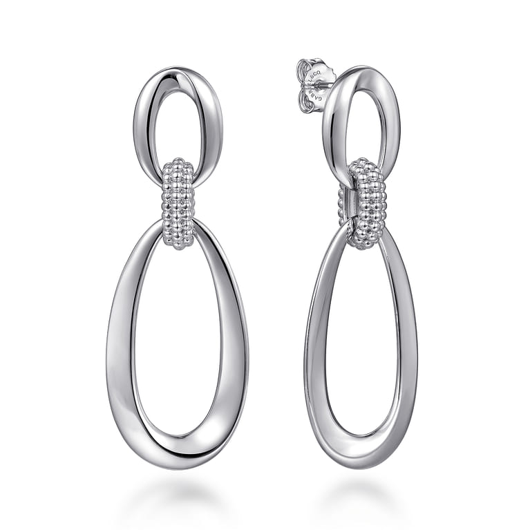 Drop Earrings Stud 925 Sterling Silver Bujukan - Shot 1