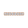 Straight Wedding Ring in 14k Rose Gold with Round Natural Diamond at Gabriel & Co.