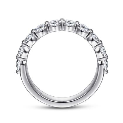 Dublin - 14K White Gold Diamond Anniversary Band