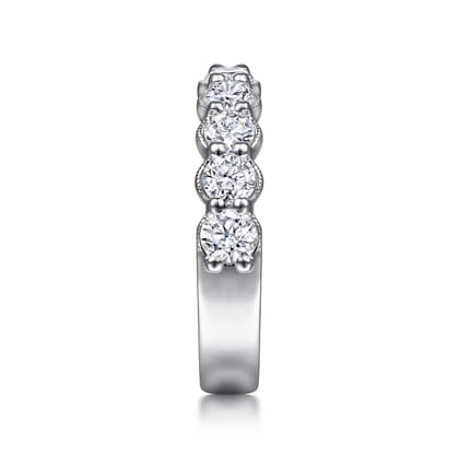 Dublin - 14K White Gold Diamond Anniversary Band