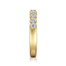 Straight Wedding Ring in 14k Yellow Gold with Round Natural Diamond at Gabriel & Co.