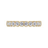 Straight Wedding Ring in 14k Yellow Gold with Round Natural Diamond at Gabriel & Co.