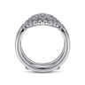 Enhancer Wedding Ring in 14k White Gold with Round Natural Diamond at Gabriel & Co.