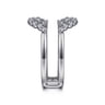 Enhancer Wedding Ring in 14k White Gold with Round Natural Diamond at Gabriel & Co.