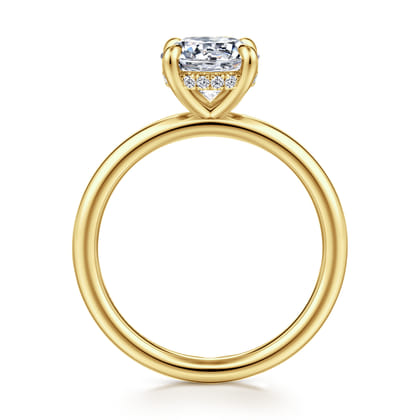 Elia - 14K Yellow Gold Solitaire Round Diamond Engagement Ring