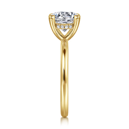 Elia - 14K Yellow Gold Solitaire Round Diamond Engagement Ring