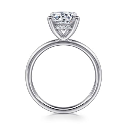 Elia - Platinum Solitaire Round Diamond Engagement Ring