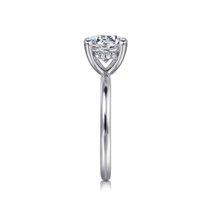 Elia - Platinum Solitaire Round Diamond Engagement Ring
