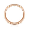 Elias - 14K Rose Gold 6mm - Interwoven Men's Wedding Band in Brushed and Satin Finish
