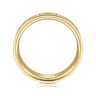 Elias - 14K Yellow Gold 6mm - Interwoven Men's Wedding Band in Brushed and Satin Finish