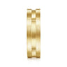 Elias - 14K Yellow Gold 6mm - Interwoven Men's Wedding Band in Brushed and Satin Finish