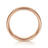 Elijah - 14K Rose Gold 6mm - Men's Wedding Band in Sandblast Finish