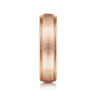 Elijah - 14K Rose Gold 6mm - Men's Wedding Band in Sandblast Finish