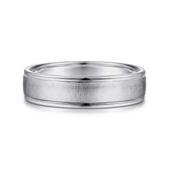 Elijah---14K-White-Gold-6mm---Men's-Wedding-Band-in-Sandblast-Finish1