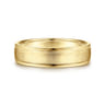 Elijah - 14K Yellow Gold 6mm - Men's Wedding Band in Sandblast Finish
