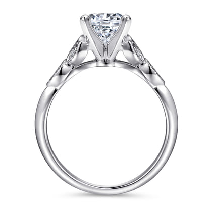 Eliza - 14K White Gold Round Diamond Engagement Ring