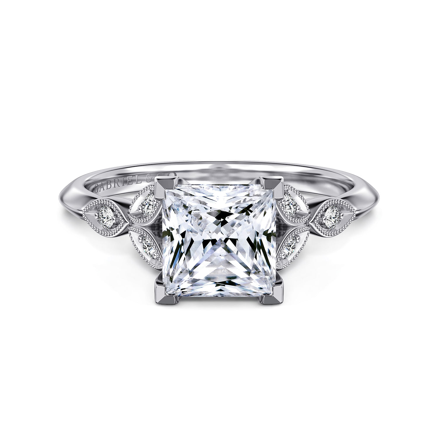 Princess cut on sale split shank