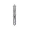 Straight Wedding Ring in 14k White Gold with Round Natural Diamond at Gabriel & Co.