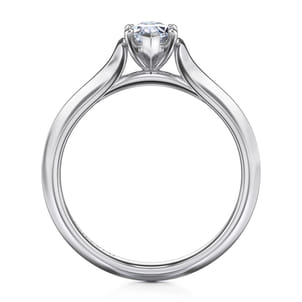 Ellis - 14K White Gold Marquise Diamond Engagement Ring
