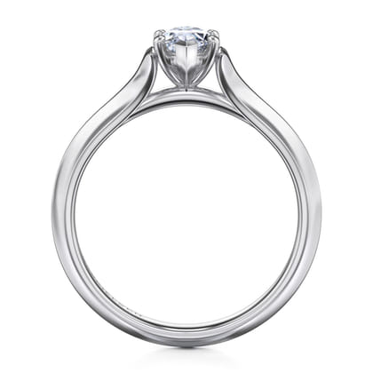 Ellis - 14K White Gold Marquise Diamond Engagement Ring