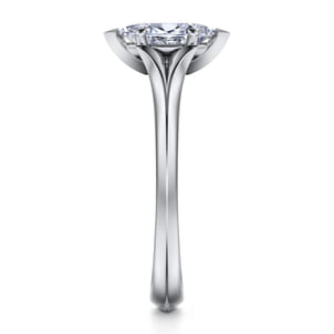 Ellis - 14K White Gold Marquise Diamond Engagement Ring