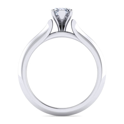 Ellis - 14K White Gold Pear Shape Diamond Engagement Ring