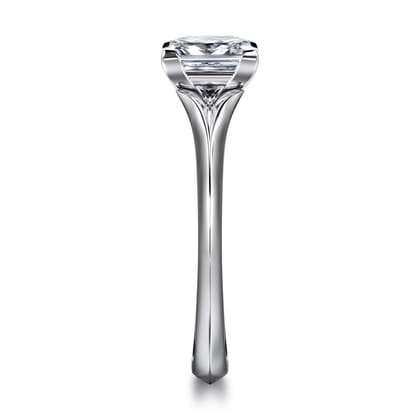 Ellis - 14K White Gold Princess Cut Diamond Engagement Ring