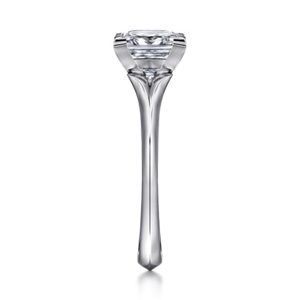 Ellis - 14K White Gold Princess Cut Diamond Engagement Ring