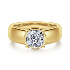 Elza---14K-Yellow-Gold-Bezel-Prong-Wide-Band-Cushion-Diamond-Engagement-Ring1