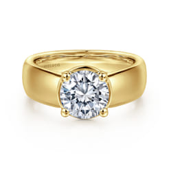 Elza---14K-Yellow-Gold-Bezel-Prong-Wide-Band-Round-Diamond-Engagement-Ring1