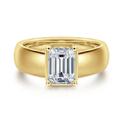 Elza---14K-Yellow-Gold-Wide-Band-Emerald-Cut-Cut-Diamond-Engagement-Ring1