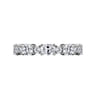 Fancy Wedding Ring in 14k White Gold with Oval Natural Diamond at Gabriel & Co.