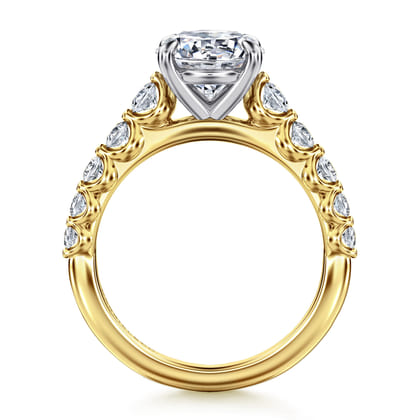 Emberlie - 14K White Gold Round Diamond Engagement Ring