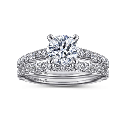 Emberlyn - Platinum Round Diamond Engagement Ring