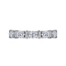 Fancy Wedding Ring in 14k White Gold with Oval Natural Diamond at Gabriel & Co.