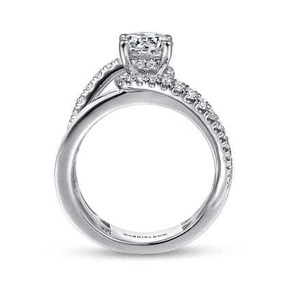 Emerie - 14K White Gold Round Diamond Engagement Ring