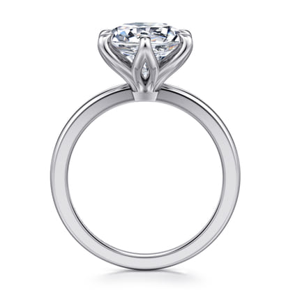 Emma - 14K White Gold Round Solitaire Engagement Ring