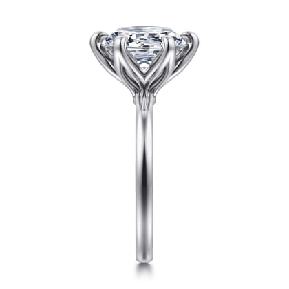 Emma - 14K White Gold Round Solitaire Engagement Ring