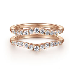 14K Rose Gold Diamond Ring Enhancer